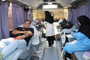 حضور تیم سیار سازمان انتقال خون در بیمارستان استاد محرری