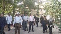 همایش پیاده روی کارکنان بیمارستان اعصاب و روان استاد محرری همراه بامداحی و سینه زنی شهادت ابا عبدالله الحسین علیه السلام