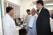 بازدید مشاور عالی و جانشین رئیس دانشگاه علوم پزشکی شیراز از بخش اورژانس بیمارستان اعصاب و روان استاد محرری