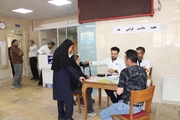 برگزاری غرفه سلامت در بیمارستان اعصاب و روان استاد محرری به مناسبت گرامیداشت هفته سلامت