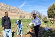 کاشت نهال توسط بیماران اعصاب و روان در بیمارستان استاد محرری